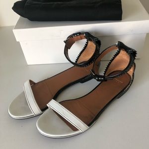 Authentic Givenchy sandals size 6 white/black